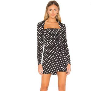 The East Order "Amy" polka dot mini dress